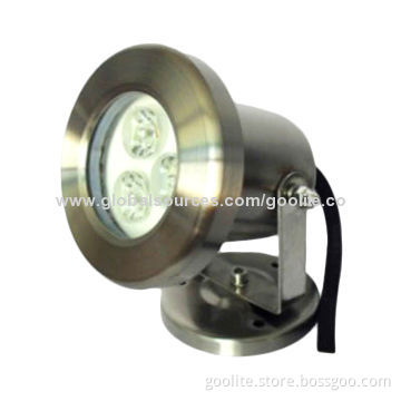 LED Underwater Light, 3/9W, 80*85*125mm, CE&RoHS, 2 Years Warranty